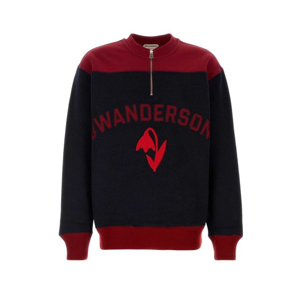 Jw Anderson Men Two-Tone Wool Blend Sweatshirt